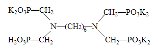 己二胺四甲叉膦酸鉀鹽（HMDTMPA）結(jié)構(gòu)式